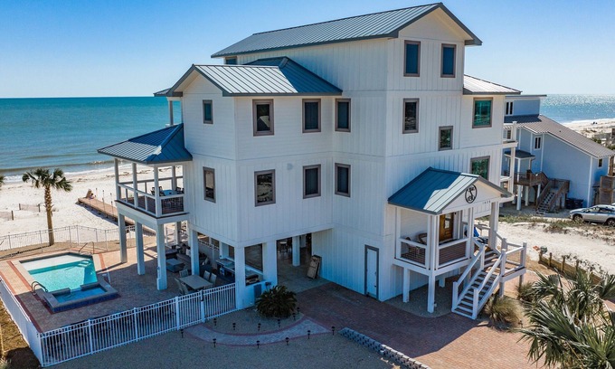 East End Casa | Solitude: Sprawling Beachfront Home, Sleeps 21, Pet Friendly, Private Pool!