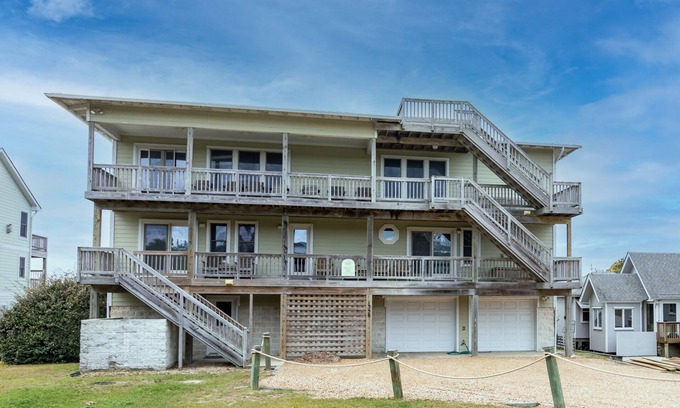 Carolina Dunes Casa | Soundfront home with lots of fun amenities including rec room and private hot tub