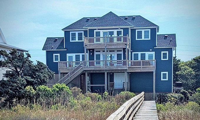Salvo Casa | Sonido delantera del agua de los amantes del paraíso, con vistas al mar acceso a la playa privada lado