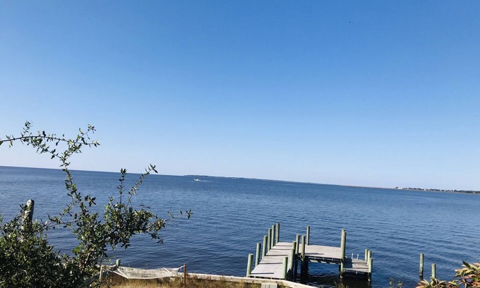 Colington Harbour Casa | Frente de sonido con magníficas vistas y muelle privado!