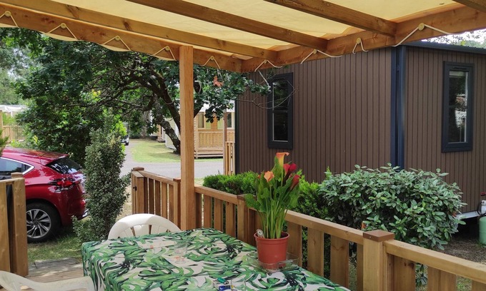 Azur Casa | South Landes Mobile home 33m ² con aire acondicionado en el camping 3 * a orillas del lago