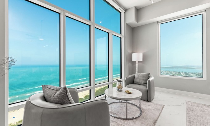 South Padre Island Condominio | South Padre Island Sapphire Luxury Penthouse! Incredible Space X & Ocean Views!