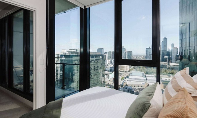 South Melbourne Apartamento | Southbank Serenity With Stunning View & Balcony