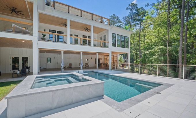 Mooresville Casa | Southern Belle by SoCharm | Lakefront Charm with Pool Suite