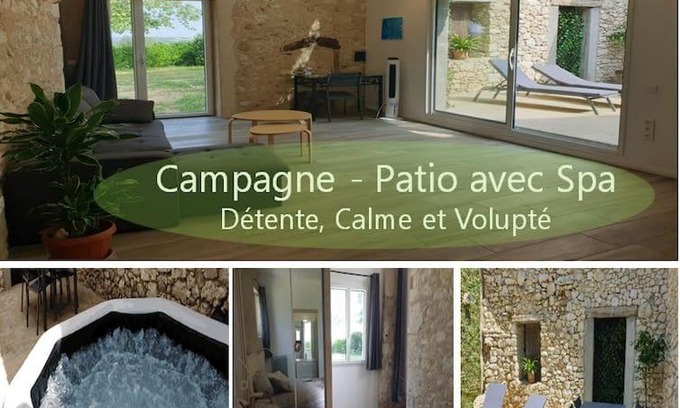 Sarrant Casa | SPA, Patio et Maison privés - Détente à la campagne