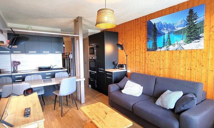 Saint-Michel-de-Chaillol Apartamento | Estudio amplio 4/6 personas - Esquí y senderismo, balcón sur, mascotas permitidas
