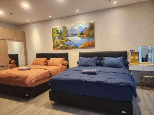 Medan Apartamento | Spacious 2 King Bed Family Room 56 Sqm PODOMORO APARTMENT Tower Liberty 21st Floor with Mall Direct Access
