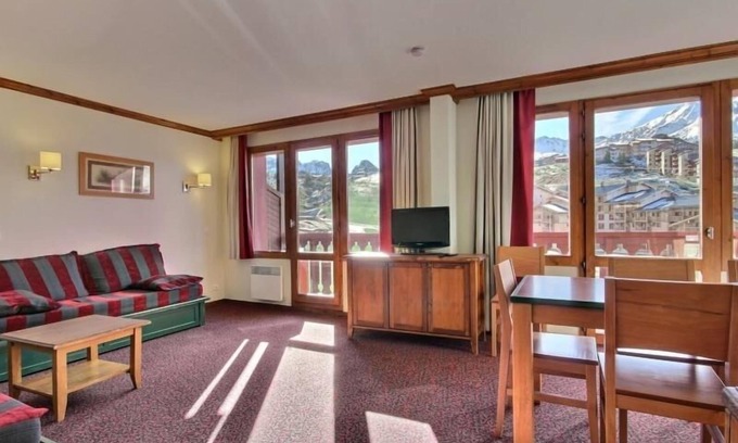 Plagne Soleil Apartamento | Amplio apartamento de 3 habitaciones, último piso, a pie de pistas, se aceptan animales