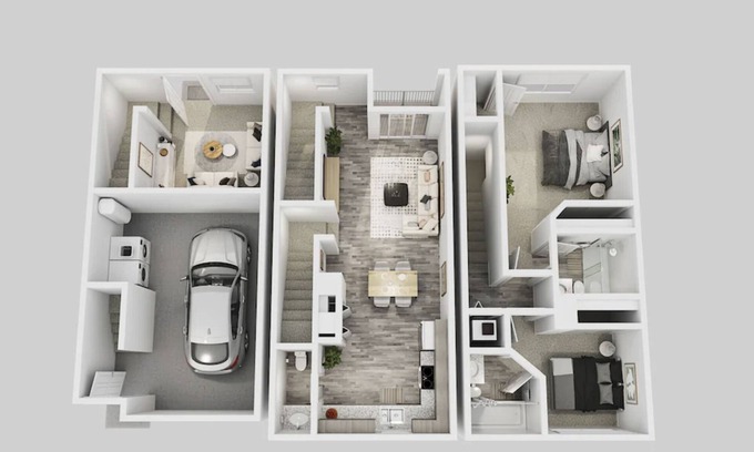 Cedar Park Casa | Spacious 3-Story, 2 Bedroom 2.5 Bathroom Townhome