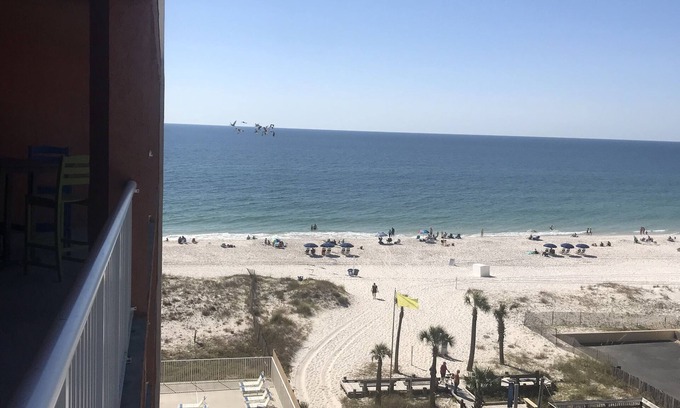 Gulf Shores Condominio | Amplia sexto Condo piso, amplio balcón, Espectacular Vista del golfo