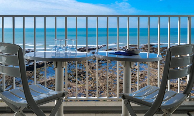 Bourgenay Apartamento | Apartamento espacioso con vista al mar - para 5 personas