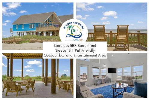 Port Bolivar Casa | Spacious Beachfront 5BR with Gorgeous Ocean views - Blue Footed