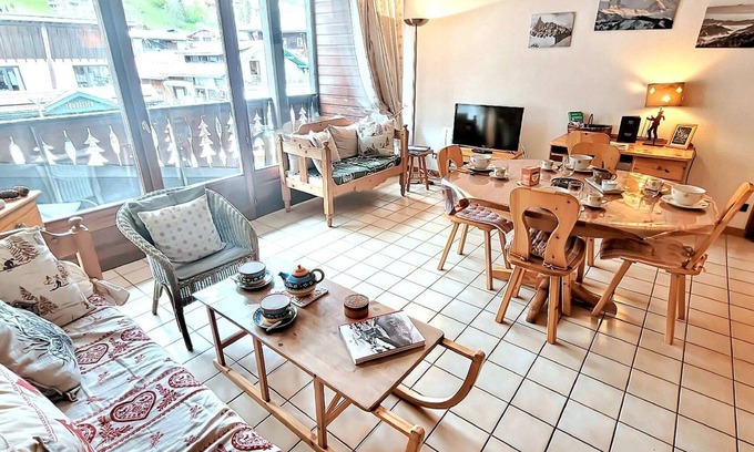 Les Gets Apartamento | Amplio y luminoso apartamento en pleno centro, cerca de pistas