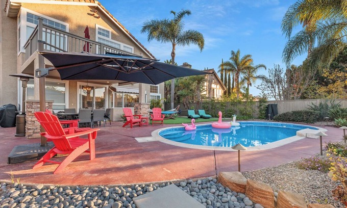 Rancho Penasquitos Casa | Spacious Canyon-View Retreat - Serene, Family-Friendly, Pool, Sauna & Game Room