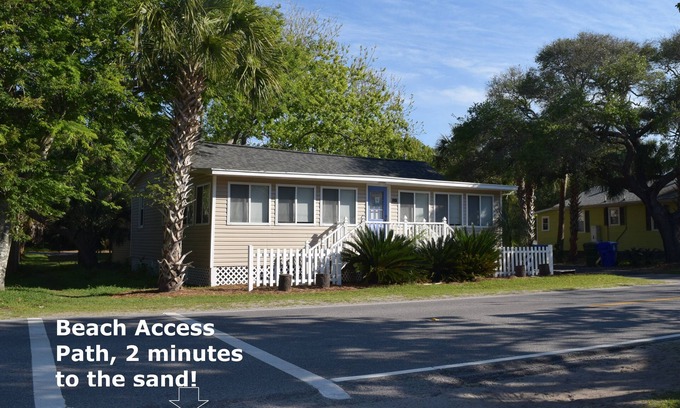 Folly Beach Casa | ☼ Nuevo anuncio! WalEASY Paseos: PLAYA-2 minutos, Bert's-1 min