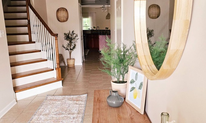Chambersburg Casa | Spacious creekside townhome in the heart of Chambersburg!