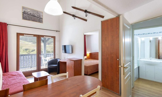 La Mongie Apartamento | Dúplex acogedor para 7 con piscina, gimnasio y parking cubierto en La Mongie