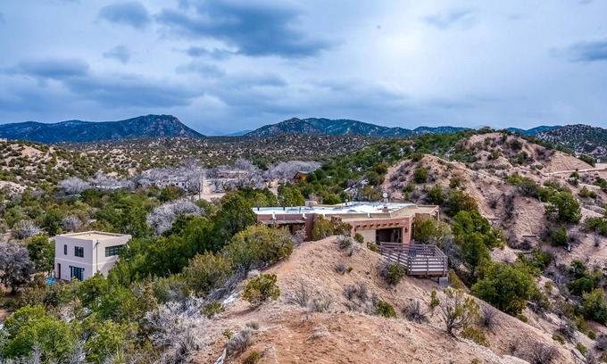Santa Fe Casa | Spacious home & guest house with large patio, incredible views, & wood fireplace