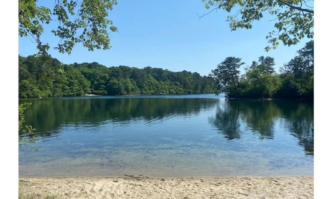 Brewster Casa | Spacious home with private pond beach, steps from the rail trail
