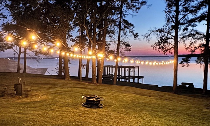 West Livingston Casa | Spacious Lakefront Getaway: Pet-Friendly Retreat w/ Dock and Stunning Lake Views