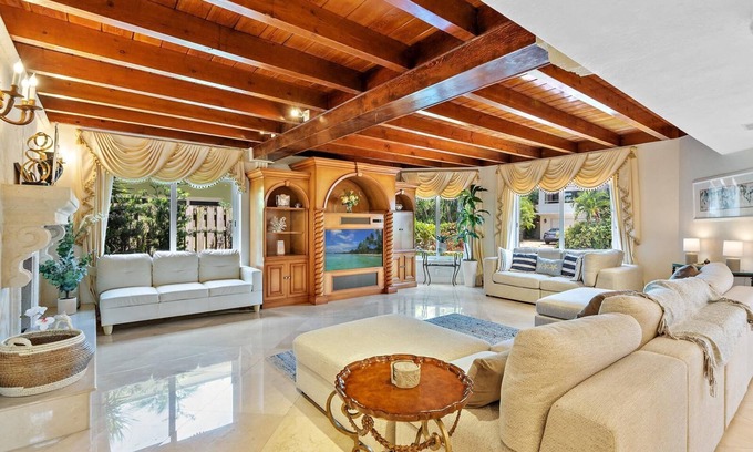 Birch Park Finger Streets Casa | Spacious Mediterranean Beach Villa STEPS to the BEACH With Heated Pool & Spa!