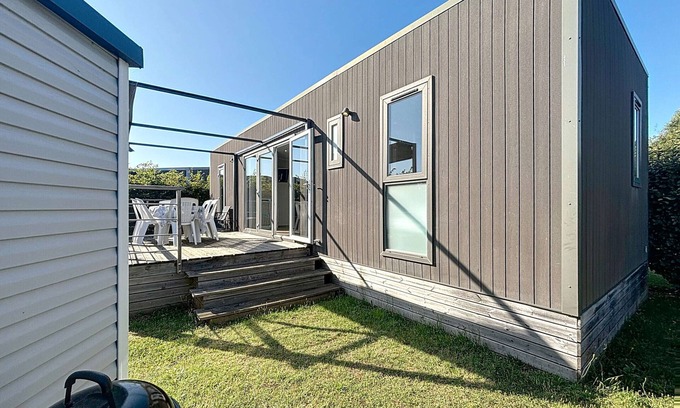 Jullouville-les-Pins Casa | Casa móvil espaciosa 6 pers, 3 hab, 2 baños, cerca de la playa