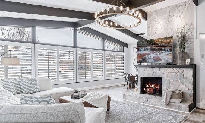 Ogden Casa | Spacious Mountain Modern Getaway - Hot Tub, Home Theater & Fire Pit