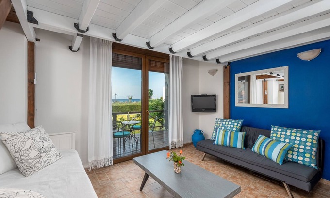 Ialyssos Apartamento | Villa Mylos estudios Athena - amplio estudio con vistas al mar en Rodas - Ialysos