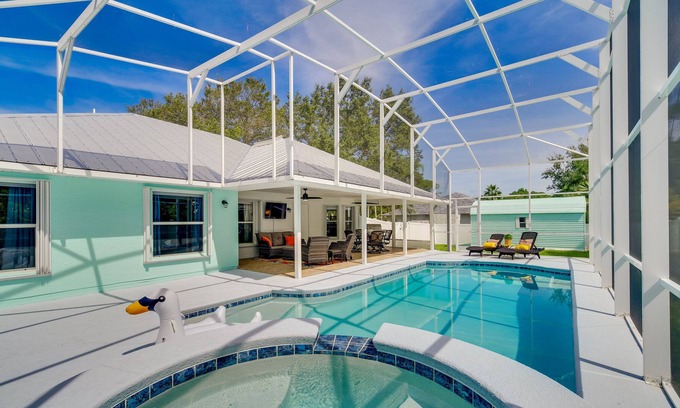 Sebastian Highlands Cabaña | Spacious Sebastian Retreat: Lanai & Private Pool!