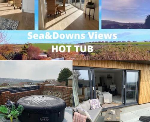 Bishopstone Apartamento | Spacious Studio Cabin with Sea/Downs views Sole Use of HotTub in Seaford