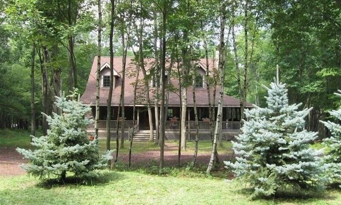 Albrightsville Casa | Acogedora Timber Frame Inicio