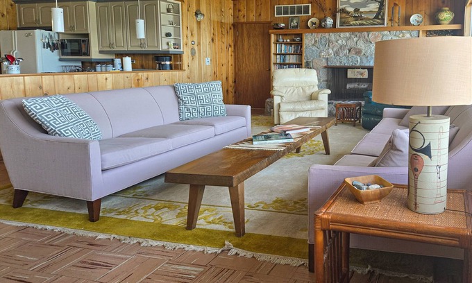 Frankfort Casa | Spacious vacation gem on Crystal Lake w/gas fireplace, WiFi, central AC, firepit