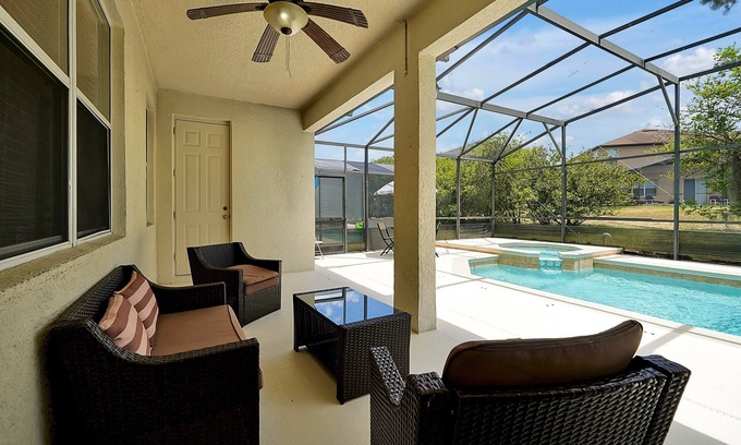 Windwood Bay Casa | Tropical Tranquility with Pool,Game Room near Champions gate
