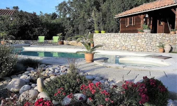 Chauzon Villa | Spacious villa with pool, garden and jacuzzi