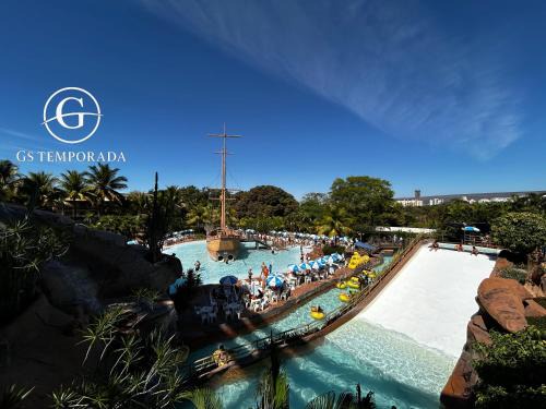 Prive das Caldas Apartamento | Spazzio diRoma com acesso ao Acqua Park