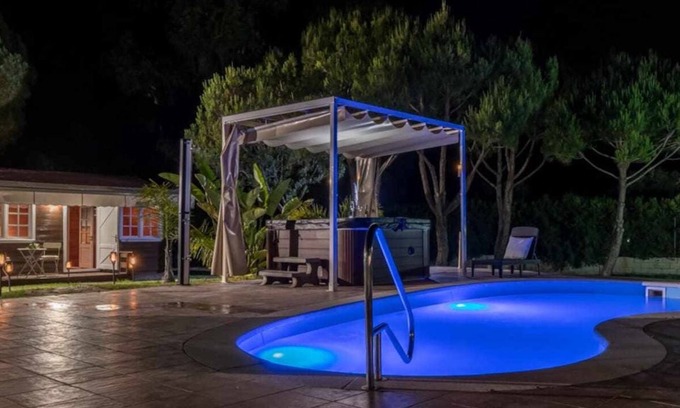 Aljaraque Apartamento | Bungalow espectacular garaje, piscina y jacuzzi