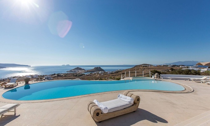 Kalafatis Villa | Spectacular Kalafatis Villa | 5 Bedrooms | Villa Vibhu | Private Jacuzzis & Infinity Pool