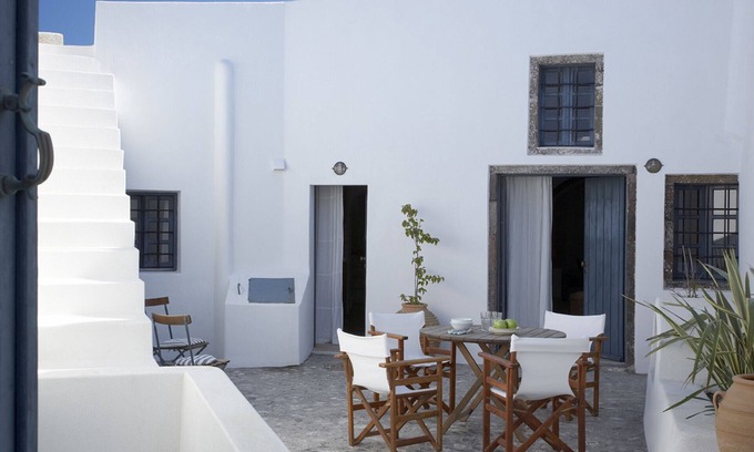 Pyrgos Casa | Casa tradicional restaurada de Spiti Stelios con vistas impresionantes