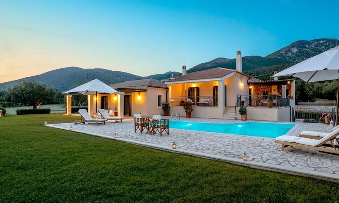 Karavados Villa | Splendid Kefalonia Villa | 2 Bedrooms | Villa Olivia | Great Sea & Mountain Views | Trapezaki