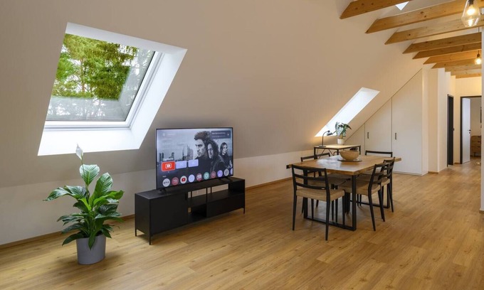 Neu Lubbenau Apartamento | Spreewald courtyard - Spree view with roof terrace