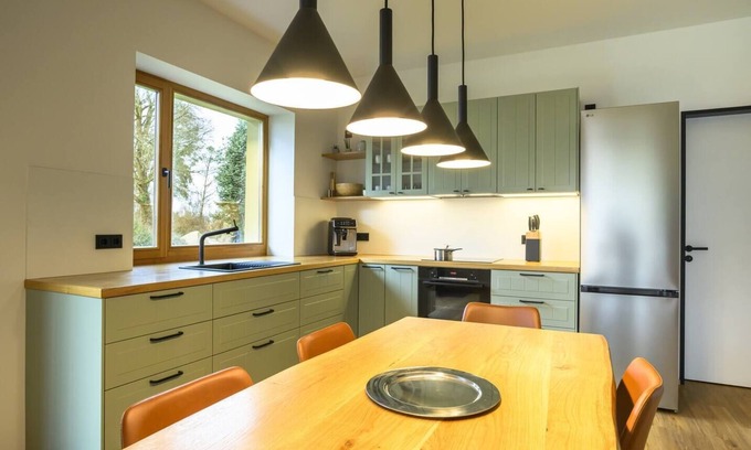Neu Lubbenau Apartamento | Spreewald courtyard - south side with terrace