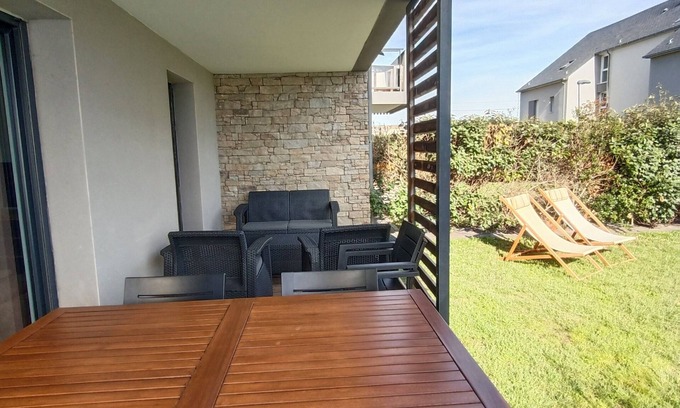 Rotheneuf-Le Pont Apartamento | ST MALO T3, 2 Bedrooms, 4 pers, terrace and garden, Pont beach at walking distance