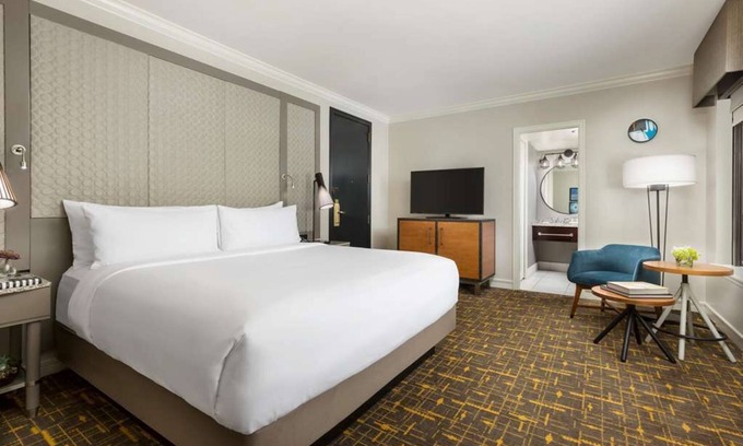 Lower Nob Hill Hotel | Standard Queen Room at Stanford Court Hotel, Pets Are Welcome!