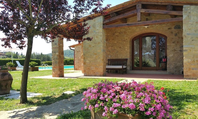 San Filippo Villa | Casa de piedra con piscina privada en Chianti
