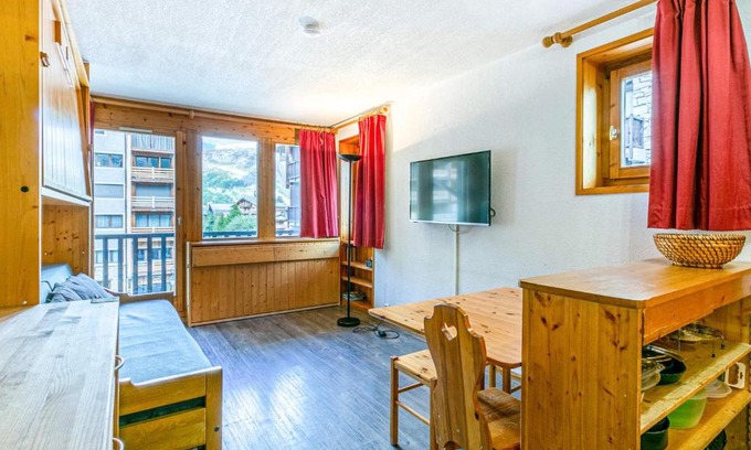 Val-d'Isere Apartamento | Studio agréable avec parking, skis aux pieds au cœur du village de Val-d'Isère - FR-1-694-204