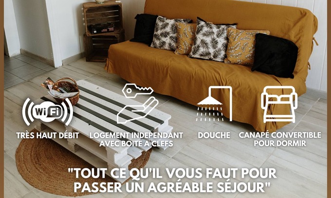 Saint-Meard-de-Gurcon Apartamento | Studio Apartment 'De Plain-pied Avec Jardin' with Private Terrace and Wi-Fi