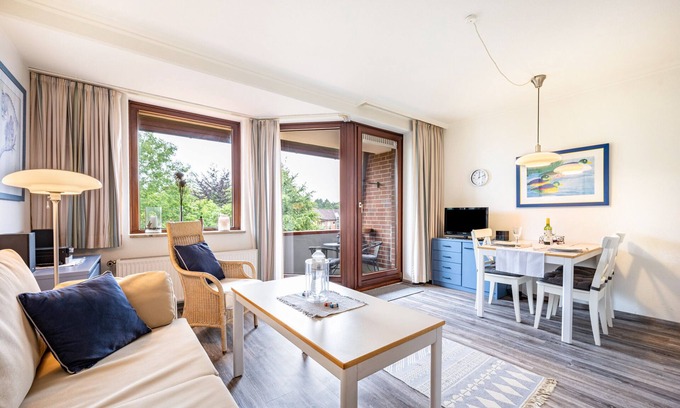 Ronnau Apartamento | Apartamento estudio "Bublitz" con Wi-Fi, balcón, sauna y piscina