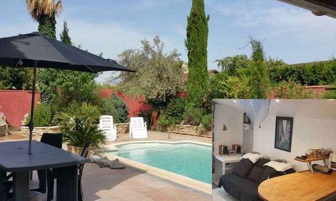 Roques Apartamento | Apartamento estudio 'Redhouse - Zen' con piscina compartida, terraza compartida y Wi-Fi