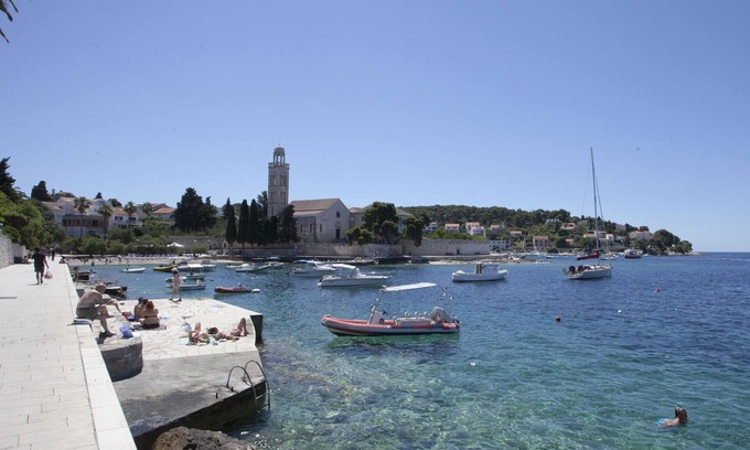 Hvar Apartamento | Estudio con terraza, acceso a la piscina, ciudad de Hvar