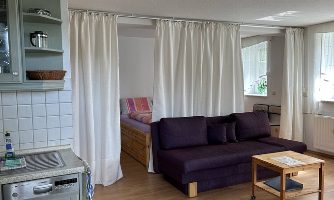 Oberhof Apartamento | Apartamento estudio 'Wohnung 1' con terraza privada y Wi-Fi